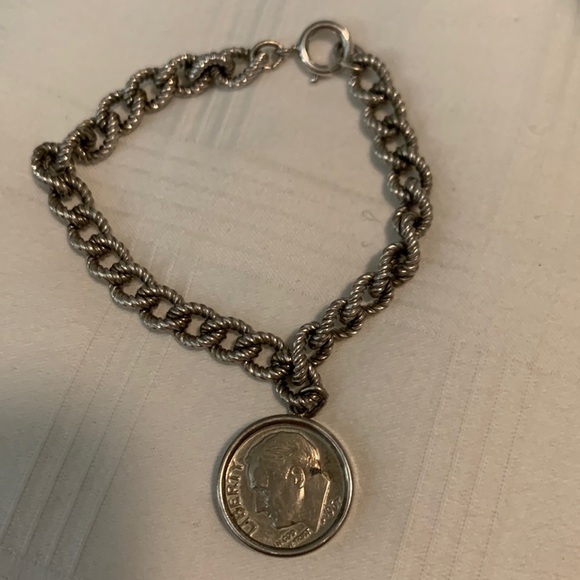 Dime bracelet- CUSTOM MADE/ONE OF A KIND “Dime call home” bracelet! ✨ - Picture 1 of 4